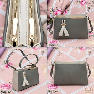 Elegant Dual-Tone Sling Bag
