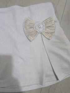 Sparkling White Skirt and Top Set