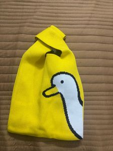Yellow Duck Knit Tote Bag