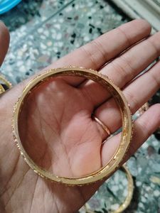 Exquisite Gold-Plated Bangles