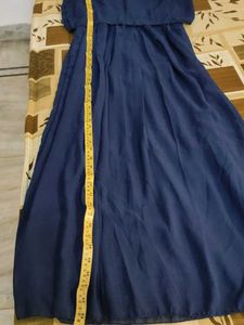 Elegant Navy Blue Maxi Dress