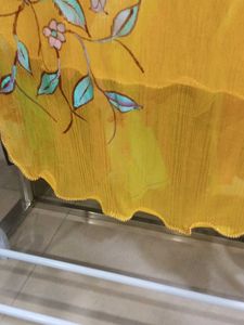 designed yellow duppata
