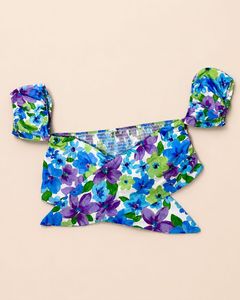 Bluebell Floral Wrap Top