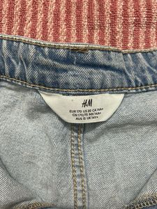 Womens Blue Denim Cargo Shorts