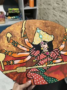 Hand-painted Durga Maa Wall Art