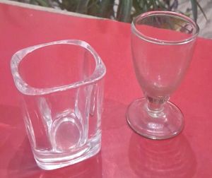Set Of Two Unique Shorts Glass A