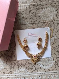 Gold Plated Necklace &amp; Earrings Set✨