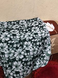 Elegant Green Floral Kurta with balloon bottom