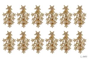 9 piece of Star Hair Clips for navaratri kanjak