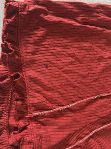 Red Ruffled Shorts