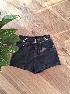 High Waisted Denim Shorts