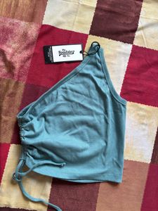 The Roadster Life Co. Teal Ruched Tank Top