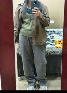 Comfortable and Baggy Brown Pants