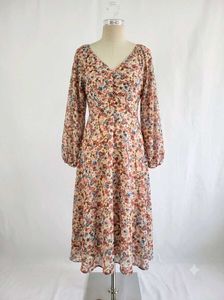 Floral Print Midi Dress