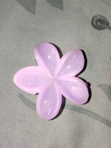 Purple Flower Hair Claw Clip
