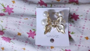 Elegant Pearl Butterfly Hair Claw