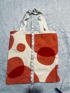 Korean Tote Bag with Red Circles