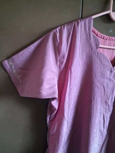 Elegant Lavender Kurta Set with Embellishments