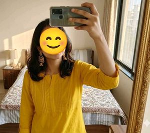 women's yellow kurti