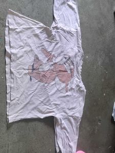 White Graphic Print T-Shirt