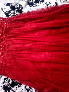 13-14Y Stunning Maroon Sequin Embellished Gown
