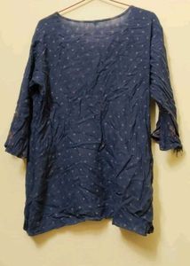 Blue Printed Kurta