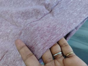 Pink Marled Tie-Sleeve Sweatshirt
