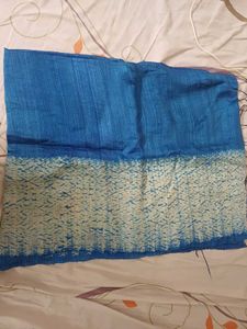 Beautiful Blue Silk Dupatta