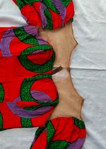 Vibrant Puff Sleeve Corset Top