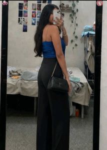 Sparkling chain strap top