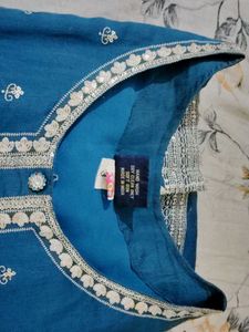 Elegant Teal Kurta Set || Festive wear
