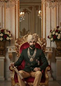 Stylish Green Nehru Suit