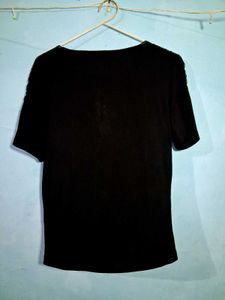 Stylish Embellished V-Neck Top