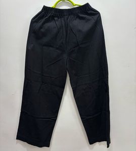 Black Linen Vest Top &amp; Wide Leg Pants