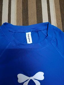 Blue T-Shirt with Bow Design