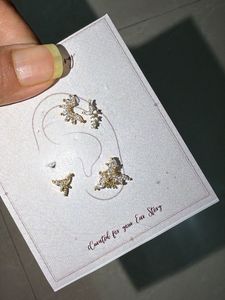 Sparkling CZ Stud Earrings Set