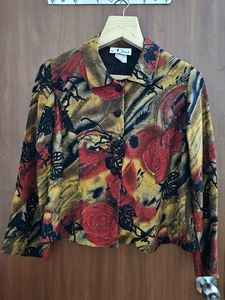 Vintage Floral Print Jacket