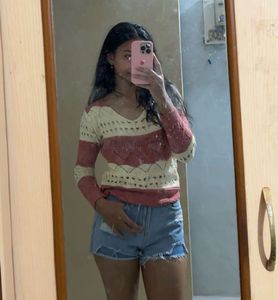 Distressed Denim Shorts