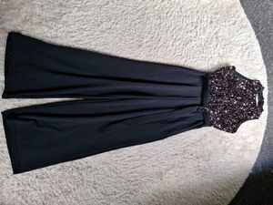Sparkling Sequin Bodice Jumpsuit