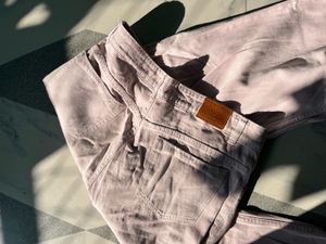 Pink cute Wide Leg Jeans