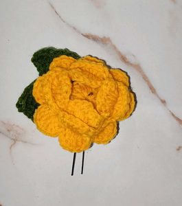 Handmade Crochet Flower Hair Pin