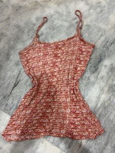 y2K Print Spaghetti Strap Top