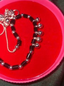 Black Colour Anklet For Women's