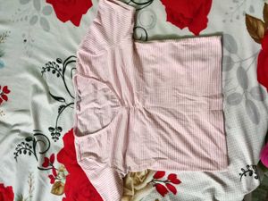 Pink striped t-shirt