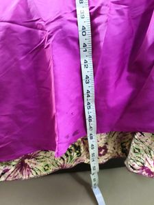 Elegant Pink Anarkali Dress used once  sleeve