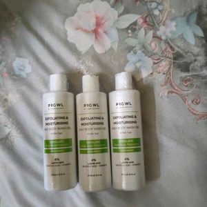 3x Prowl Exfoliating & Moisturising Body Wash Gel
