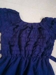 Charming Blue Tie-Waist Dress