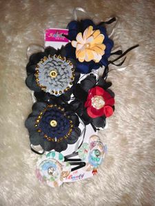 Handmade Floral Hair Clips &amp; Accessories Set
