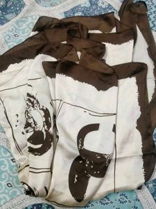 Brown silk scarve