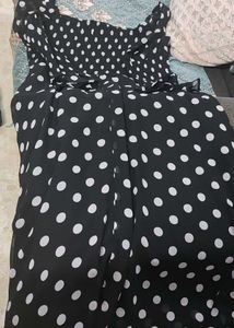 Chic Polka Dot Black Dress